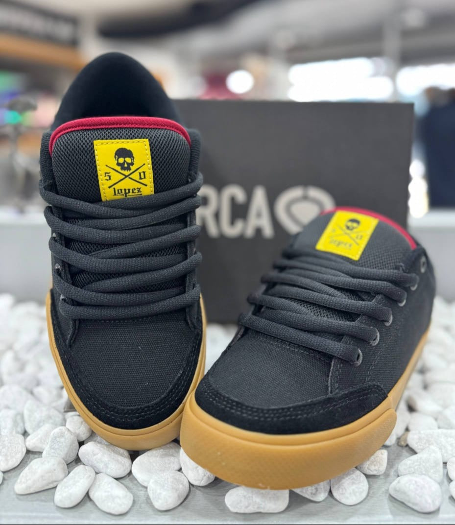 ZAPATO C1RCA MODELO AL50 BLK/RASTA/GUM