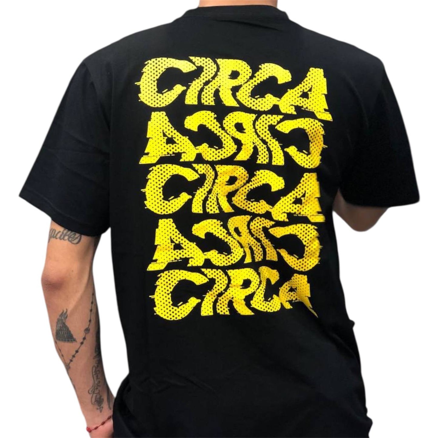 Franela C1rca Modelo Negro Logo Amarillo