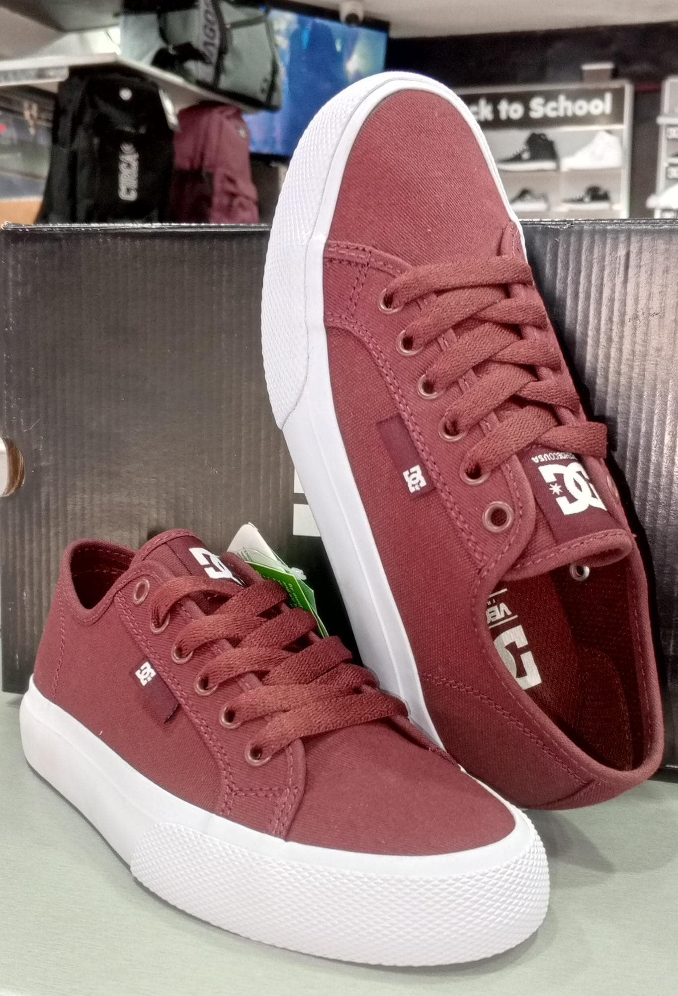 Zapatos DC Shoes Kids Modelo Manual BUR