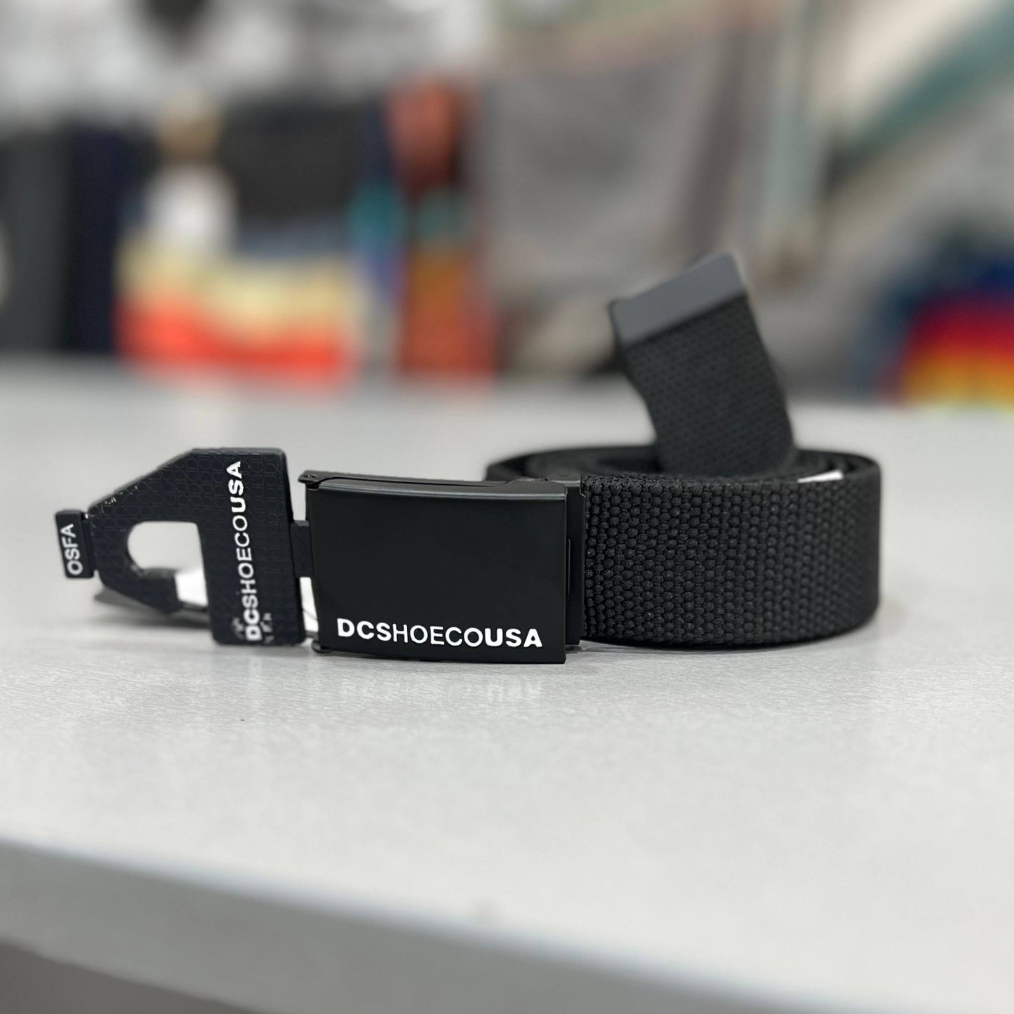 CORREA DE LONA WEB BELT 3 AJUSTABLE COLOR NEGRA DC SHOES
