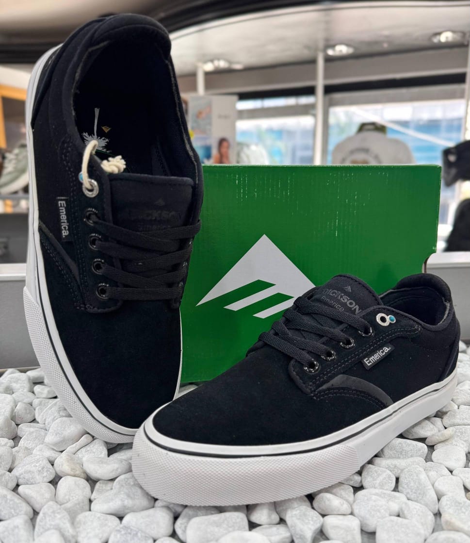 ZAPATO EMERICA MODELO DICKSON BLK/ WHT/GLD