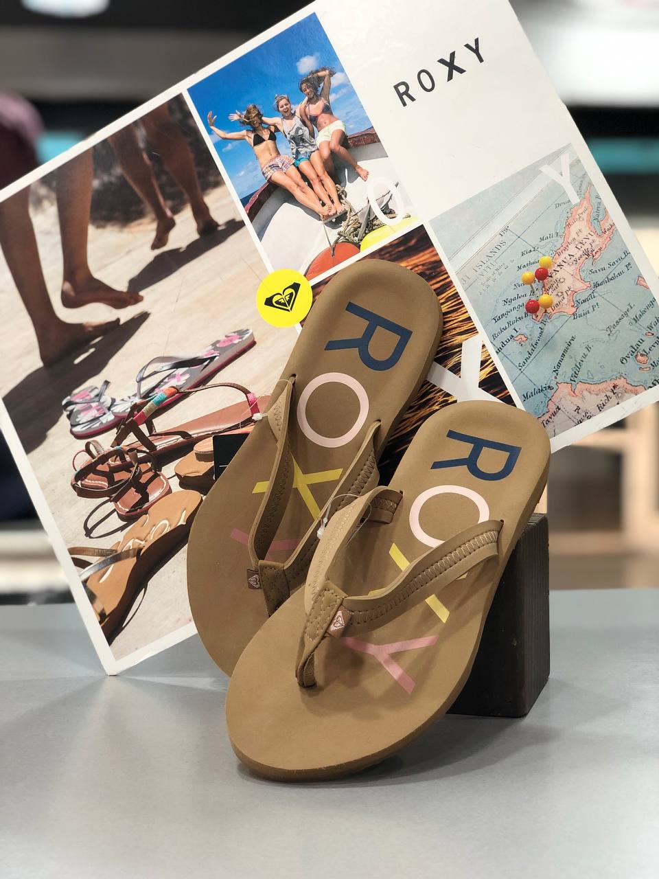 Sandalias Roxy Modelo Vista Tan