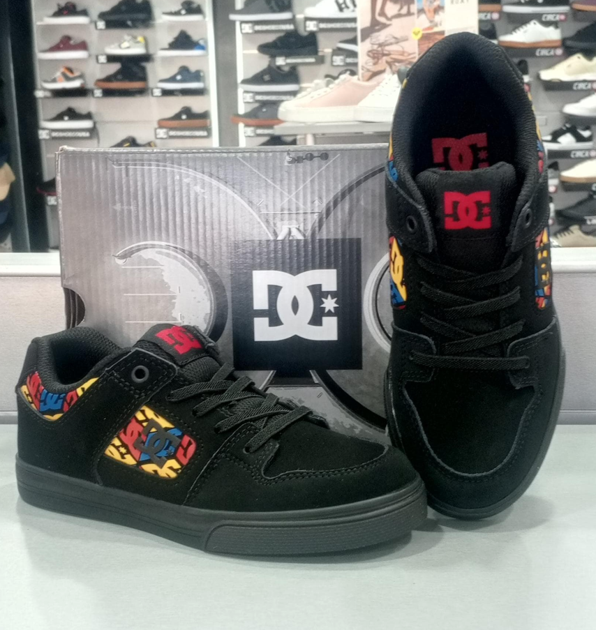 Zapatos DC Shoes Kids Modelo Pure Elastic BKN