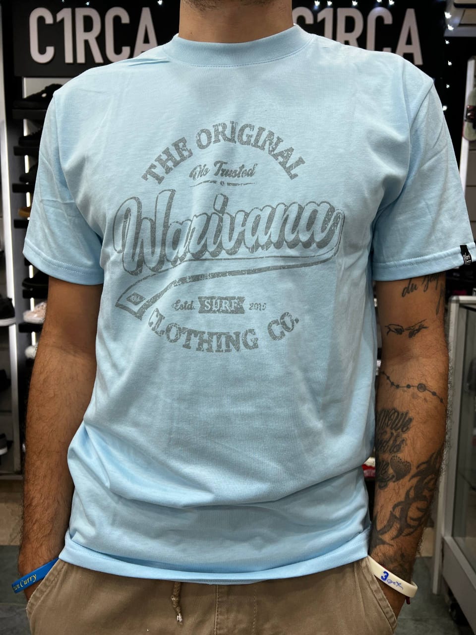 FRANELA WARIVANA MODELO THE ORIGINAL CELESTE