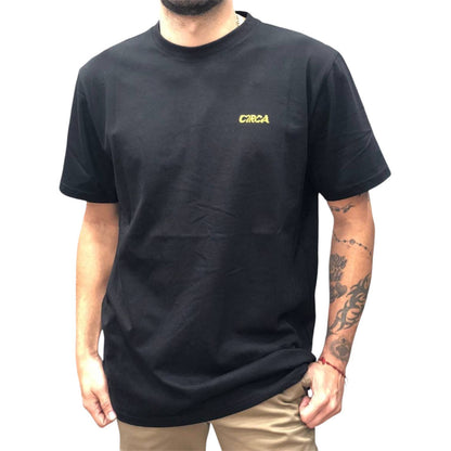 Franela C1rca Modelo Negro Logo Amarillo