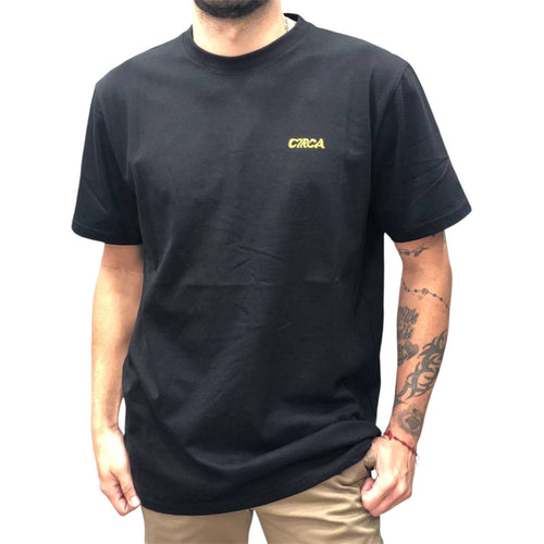 Franela C1rca Modelo Negro Logo Amarillo