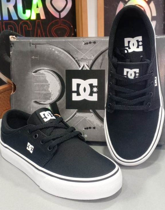 Zapatos DC Shoes Kids Modelo Trase TX BKW