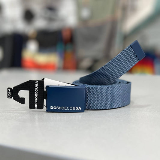 CORREA DE LONA WEB BELT 3 AJUSTABLE COLOR AZUL DC SHOES