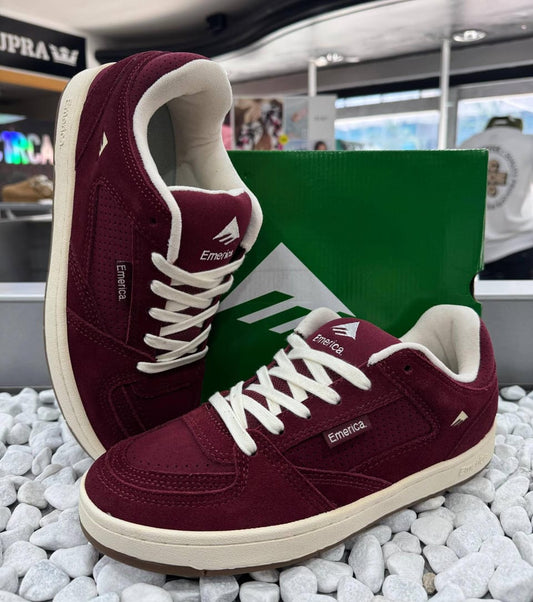 ZAPATO EMERICA MODELO MUTE BURGUNDY