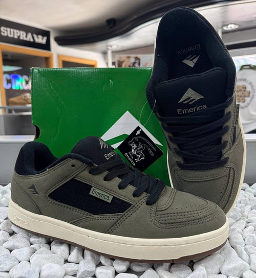 ZAPATO EMERICA MODELO MUTE OLV/BLK