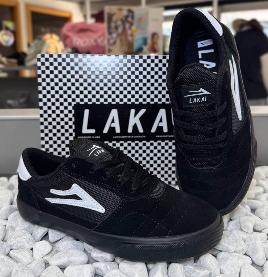 ZAPATO LAKAI MODELO CAMBRIDGE KID'S BLK/BLK/SUE