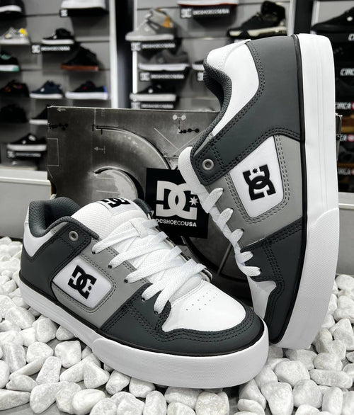 ZAPATOS DC SHOES MODELO PURE 027 GRY WHT