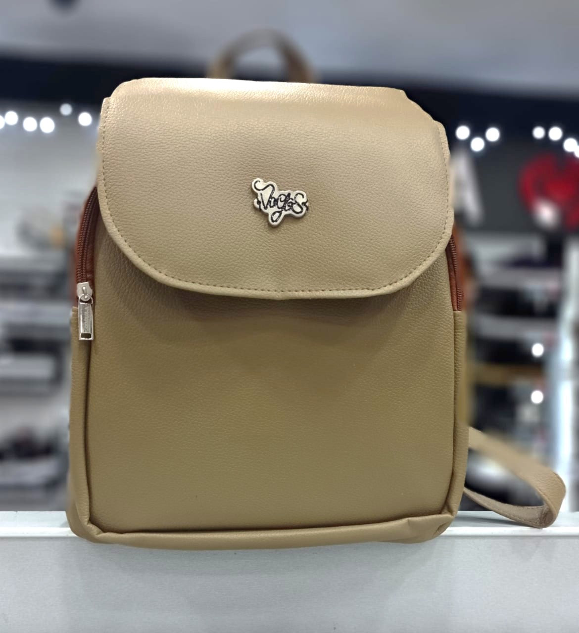 NUEVO VAGOS MODELOS MORRAL CUERO BEIGE